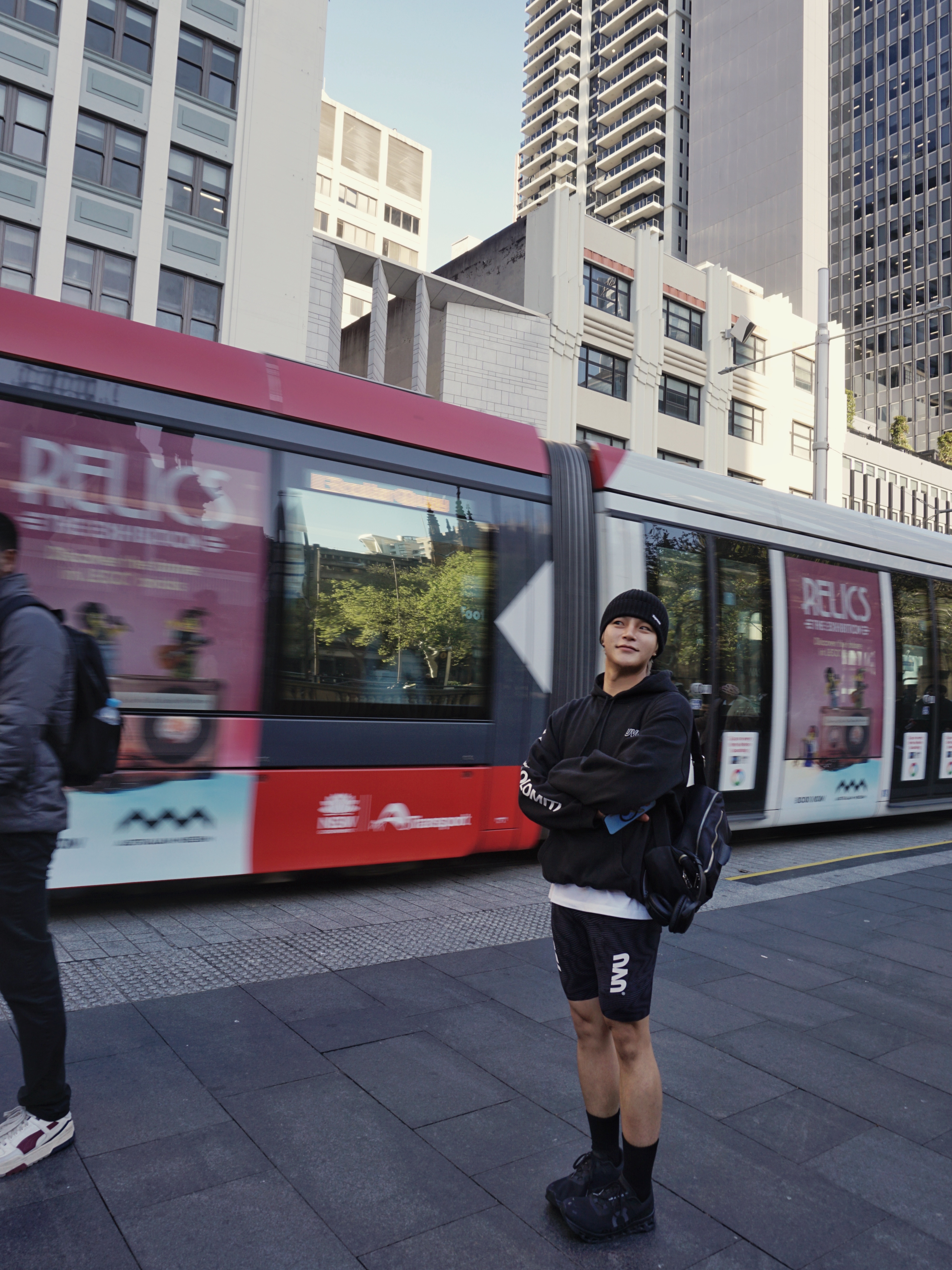 Supreme Overdyed Beanie Black, UVU Dolomiti Hoodie Black 착용 스타일 - 2