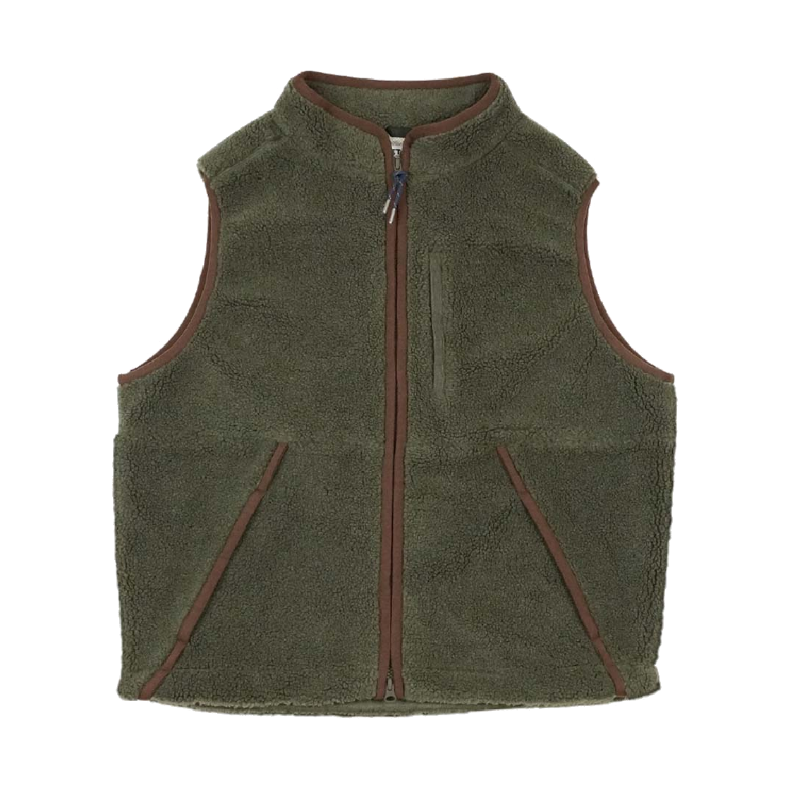 트레통 플리스 베스트 올리브