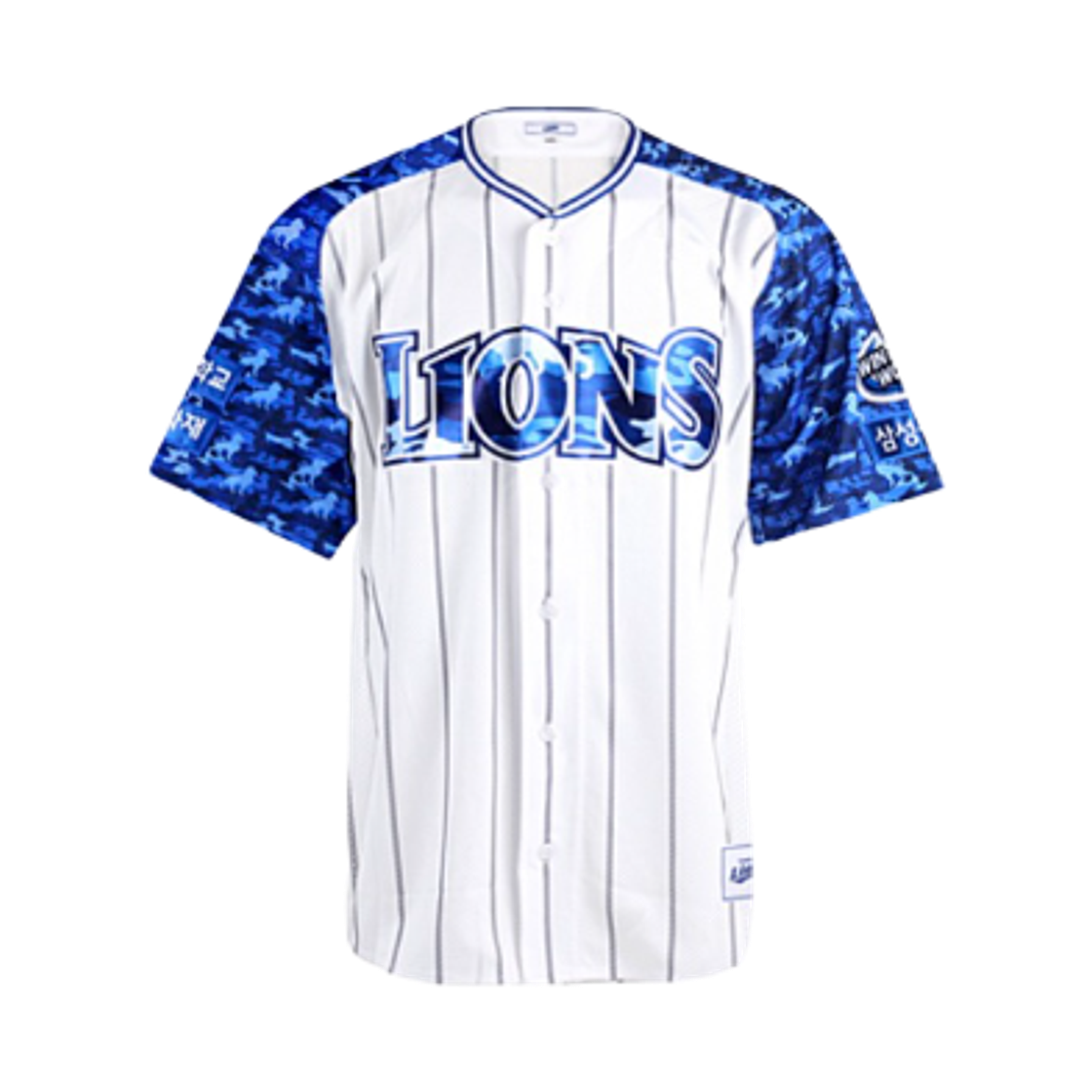 삼성 라이온즈 2024 프로페셔널 밀리터리 유니폼 화이트 블루 (논 마킹 버전)(Samsung Lions 2024 Professional Military Uniform White Blue (Non Marking Ver.))