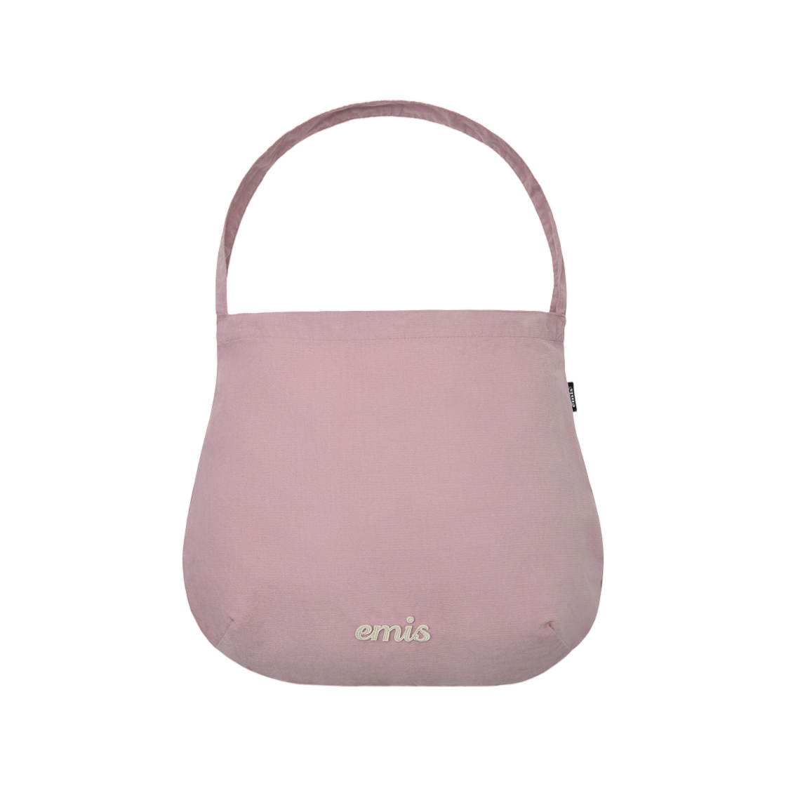 이미스 코듀로이 라운드 에코백 핑크(Emis Corduroy Round Eco Bag Pink)