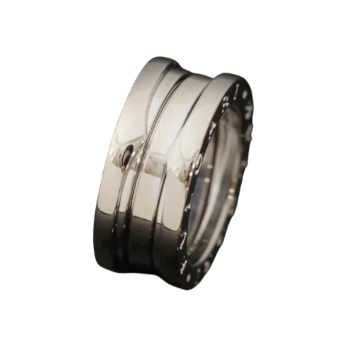 불가리 비제로원 3밴드 18K 화이트골드 46호 9mm(Bulgari B.Zero1 3-Band 18K White Gold Ring Size 46 9mm)