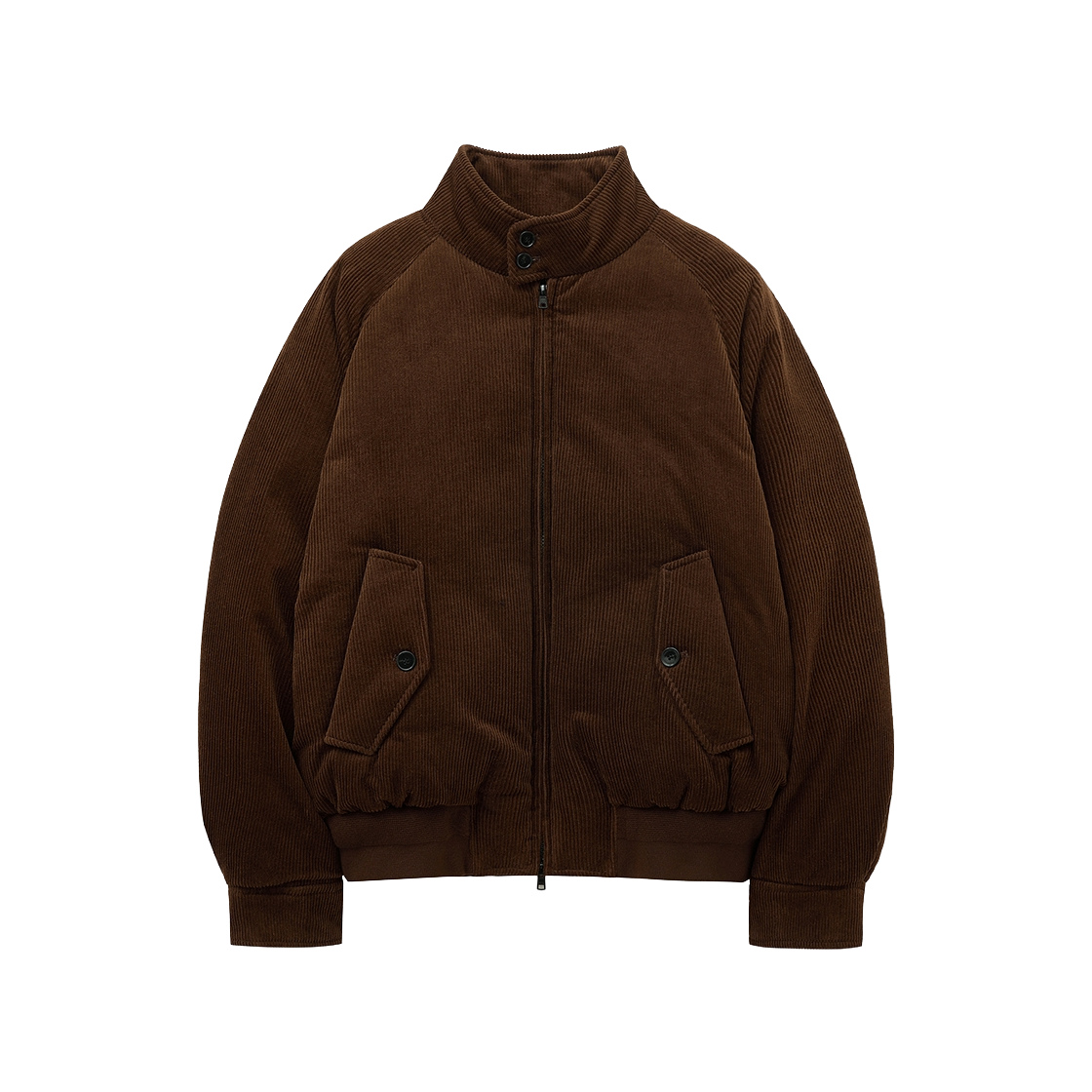 티엔지티 유러피언 구스 코듀로이 헤링턴 다운 점퍼 브라운(TNGT European goose Corduroy Herrington down Jumper Brown)