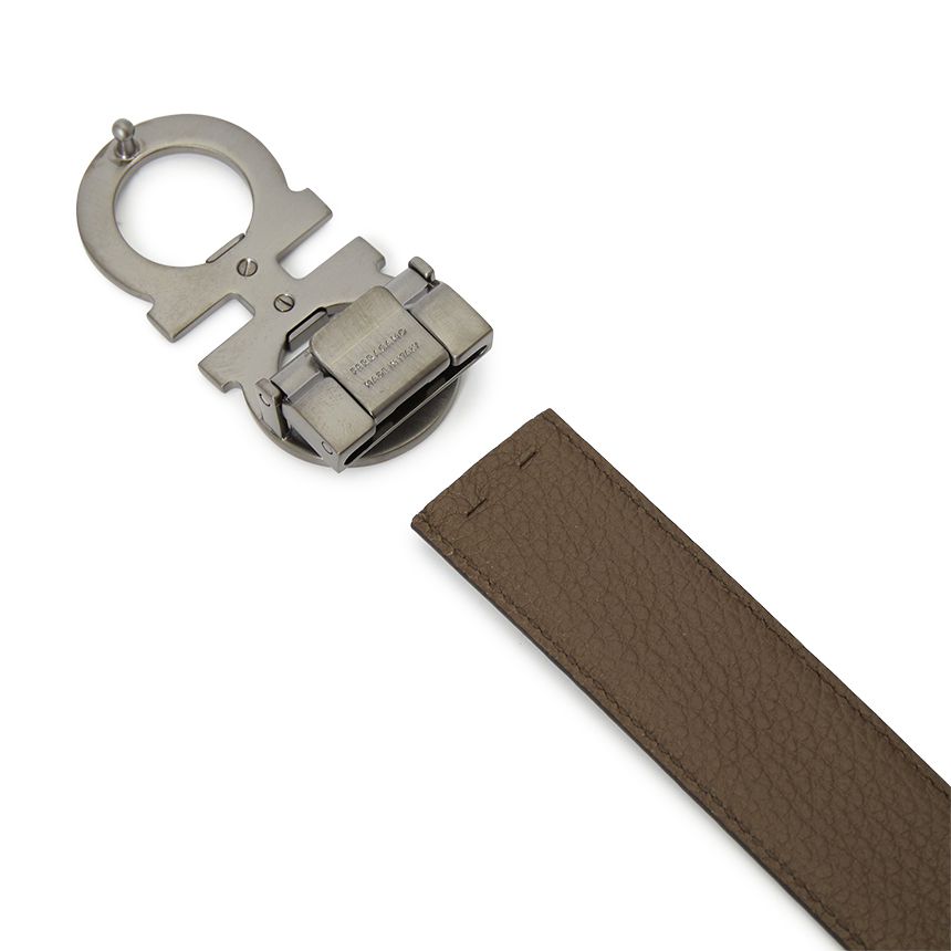 [17% 쿠폰] 페라가모 간치니 리버시블 벨트 프리 커팅 블랙([17% 쿠폰] Ferragamo Gancini Reversible Belt Free Cutting Black) - 6