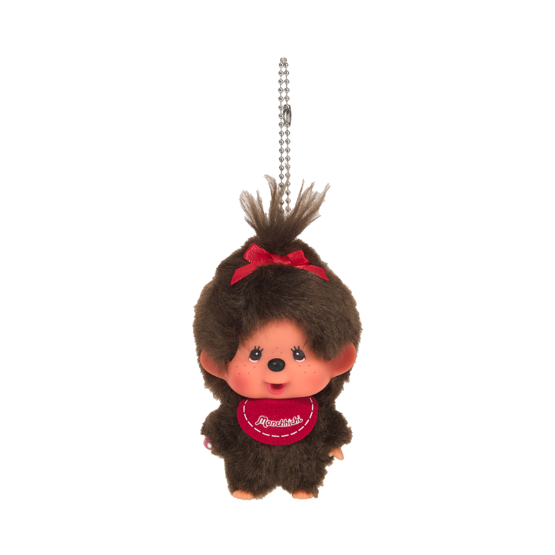 몬치치 빅헤드 SS 걸 키 체인(Monchhichi Bighead SS Girl Key Chain Brown)