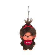 Monchhichi Bighead SS Girl Key Chain Brown