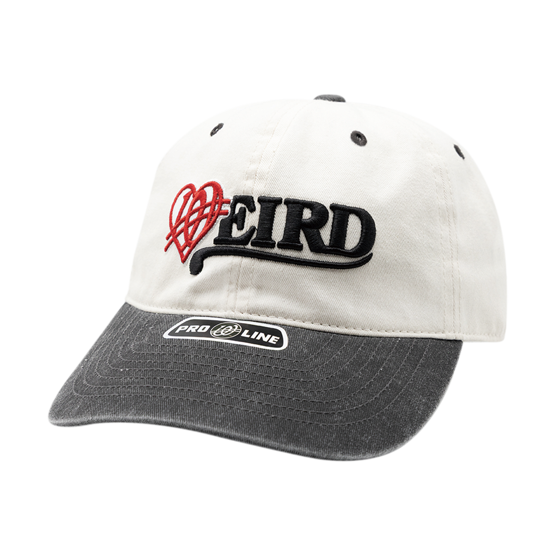 위얼드월드 웨이브 하트로고 피그먼트 배색 볼캡(Weird World Wave Heart Logo Pigment Ball cap)
