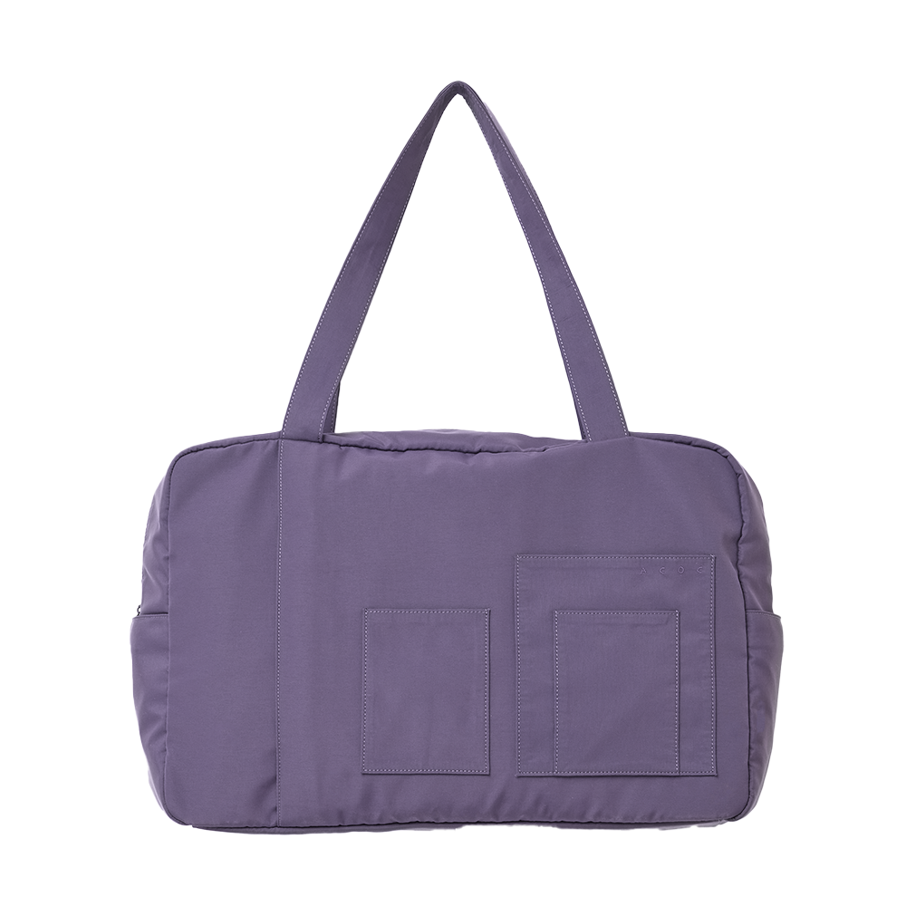 325BG676PP ACOC Grid Duffle L Bag_Purple