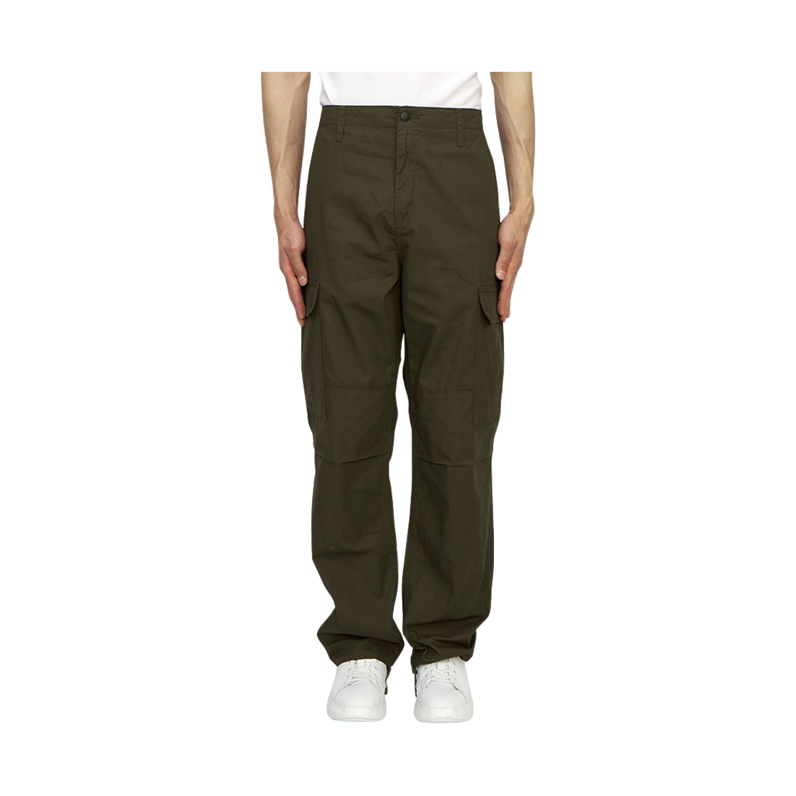 [15% 쿠폰] 칼하트윕 로우라이즈 카고 바지 카키([15% 쿠폰] Carhartt  Wip Low Rise Cargo Pants Khaki) - 2