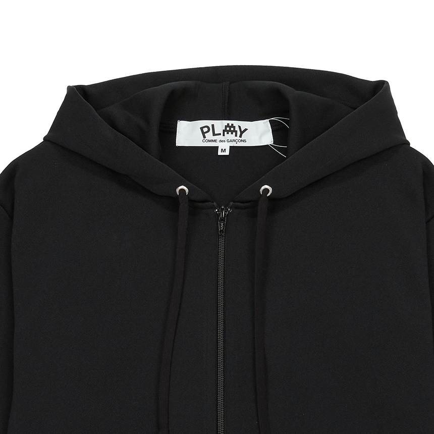 [20% 쿠폰] 꼼데가르송 X 인베이더 더블와펜 후드 집업 블랙([20% 쿠폰] Comme Des Garcons X Invader Doublewappen Hood Zip Up Black) - 5