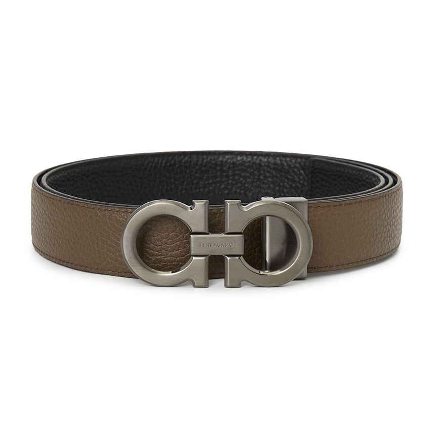 [17% 쿠폰] 페라가모 간치니 리버시블 벨트 프리 커팅 블랙([17% 쿠폰] Ferragamo Gancini Reversible Belt Free Cutting Black) - 3