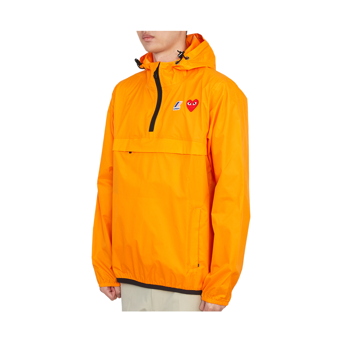 [20% 쿠폰] 꼼데가르송 X 까웨 후드 레인 자켓 오렌지([20% 쿠폰] Comme Des Garcons X K-way Hood Rain Jacket Orange) - 3