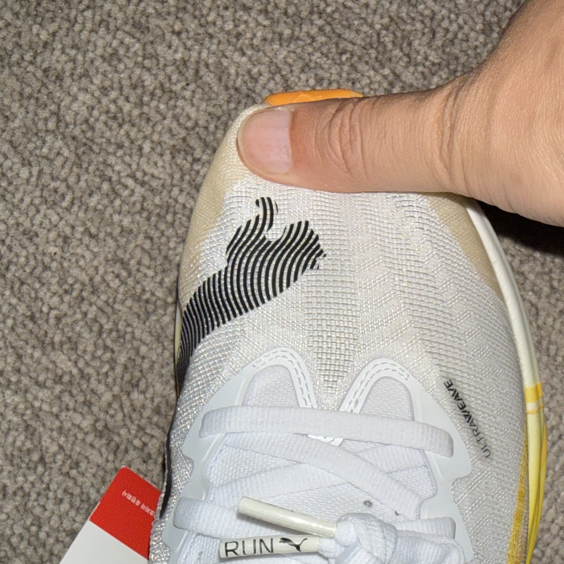 Puma Deviate Nitro Elite 3 White Sun Stream 착용 스타일