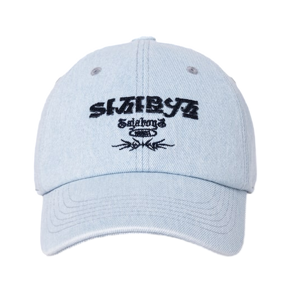 에잇세컨즈 x 케이팝 데몬 헌터스 사자 보이즈 데님 한글 볼캡 스카이 블루(8seconds x KPop Demon Hunters Saja Boys Denim Hangul Ball Cap Sky Blue)
