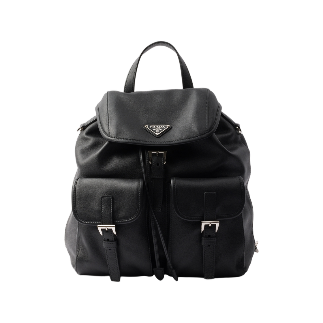 프라다 미디움 레더 백팩 블랙(Prada Medium Leather Backpack Black)