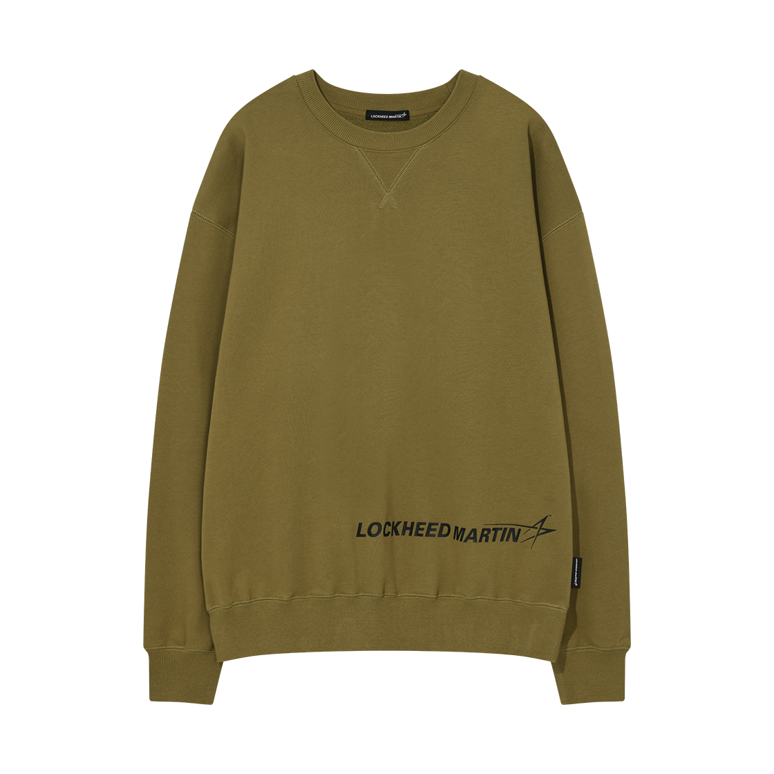 L35UTL011MUD LOCKHEED MARTIN LM Logo Point Sweat shirts Mustard