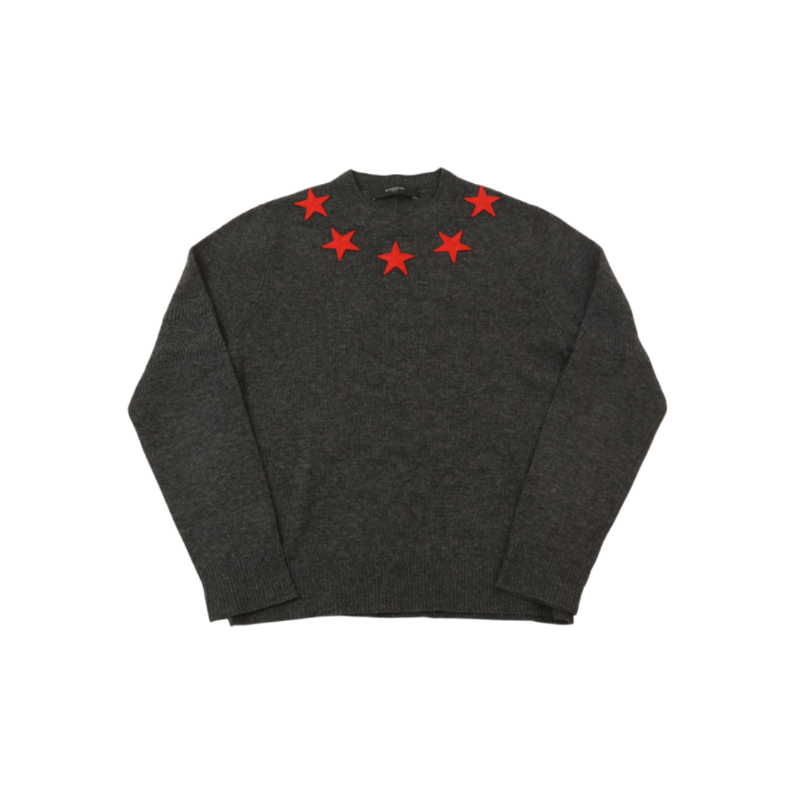 ITCEE6IA6B46 Givenchy Zodiac Embroidered Knit Sweater Gray M