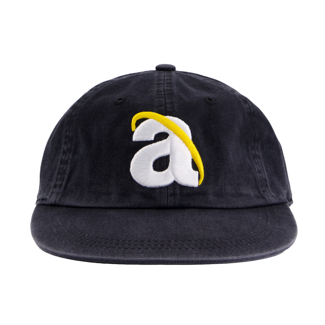 아노트 A.NET 로고 롱 빌 워싱 캡 빈티지 블랙(ANNOT A.NET Logo Long Bill Washing Cap Vintage Black)
