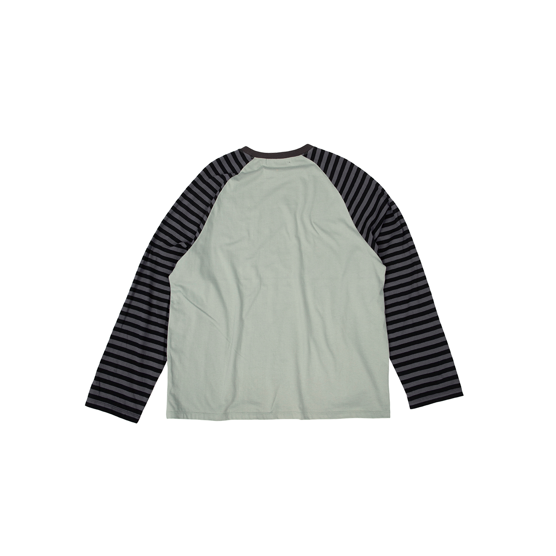 메아 레터링 스트라이프 래글런 탑 민트(MEA Lettering Striped Raglan Top Mint) - 2