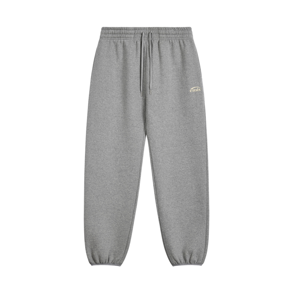 이미스 로고 조거 스웨트팬츠 멜란지 그레이(Emis Logo Jogger Sweatpants Melange Gray)