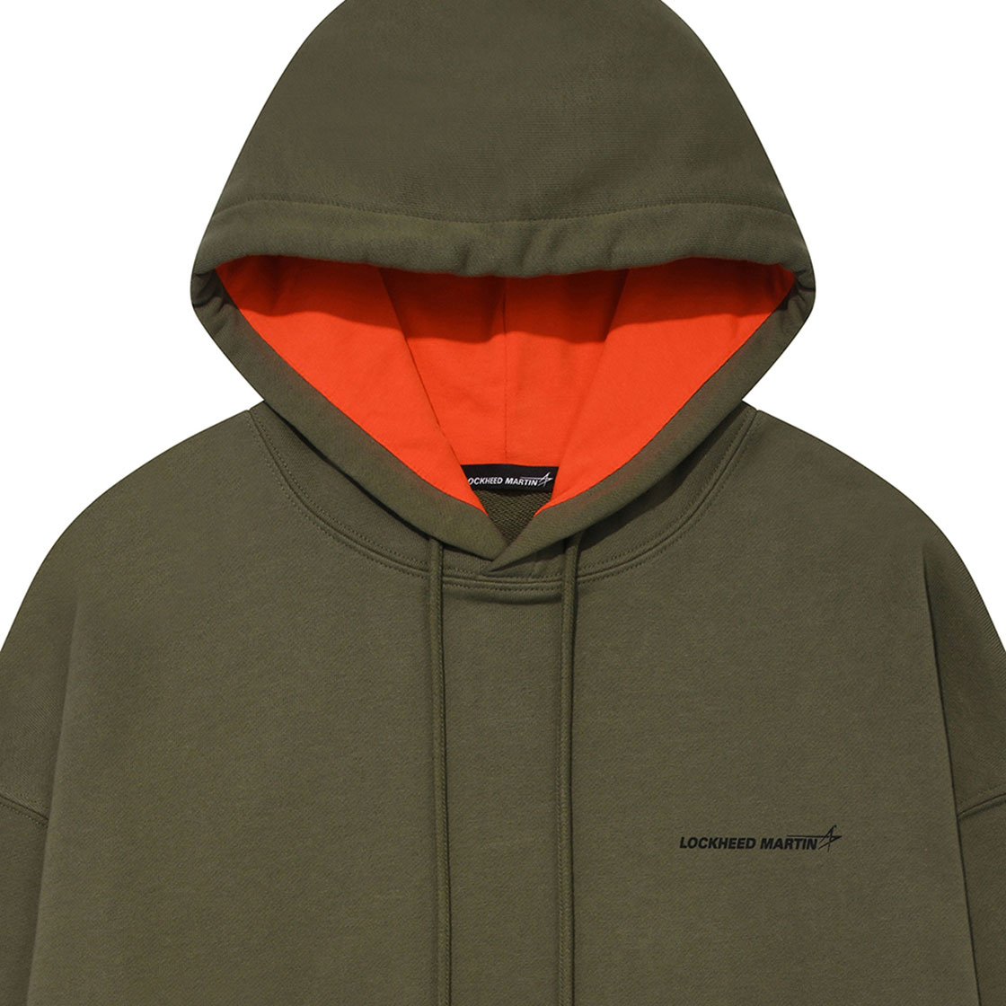 록히드마틴 엘엠 로고 후드 컬러 블록 티셔츠 카키(LOCKHEED MARTIN LM Logo Hood Color Block TS Khaki) - 3