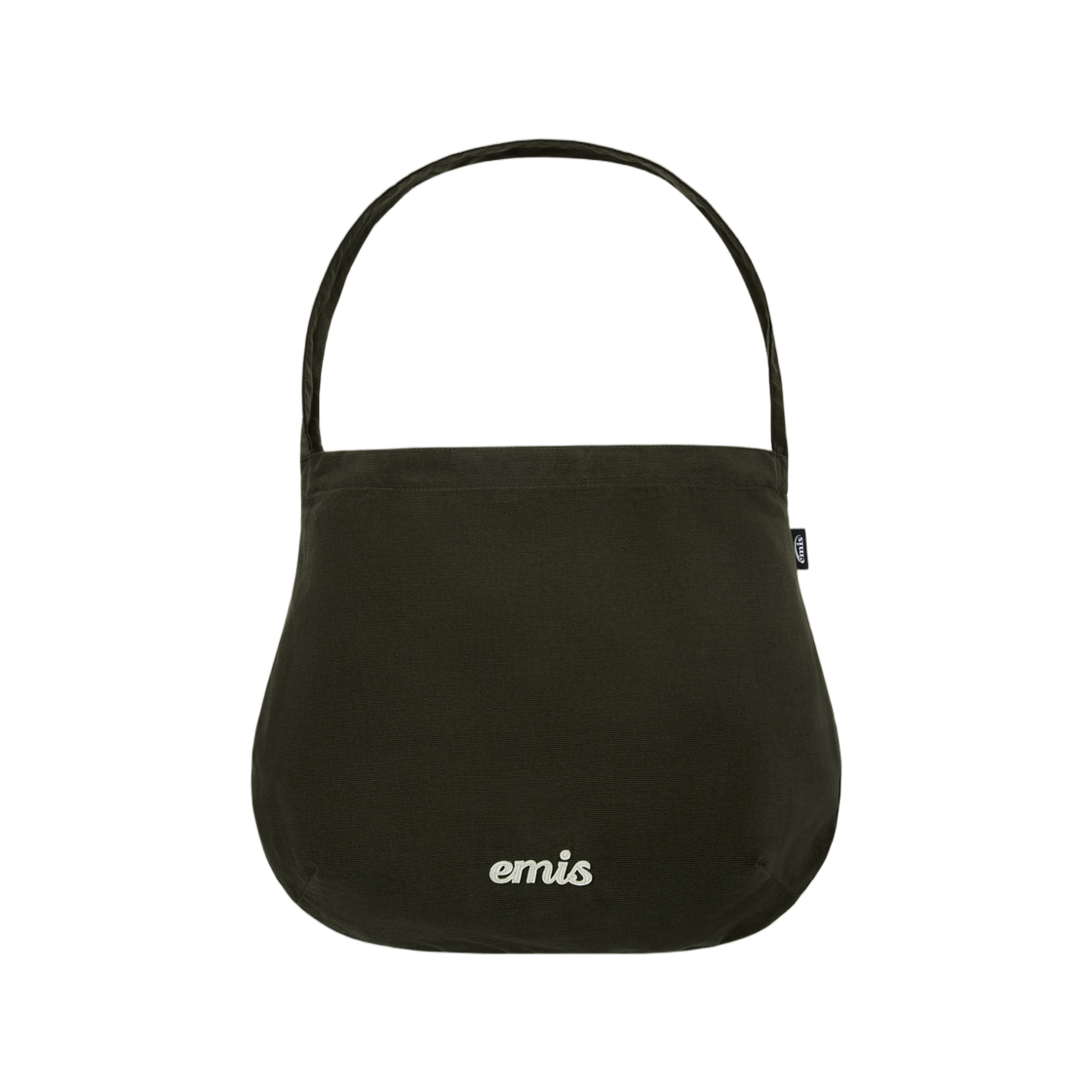 이미스 코듀로이 라운드 에코백 카키(Emis Corduroy Round Eco Bag Khaki)