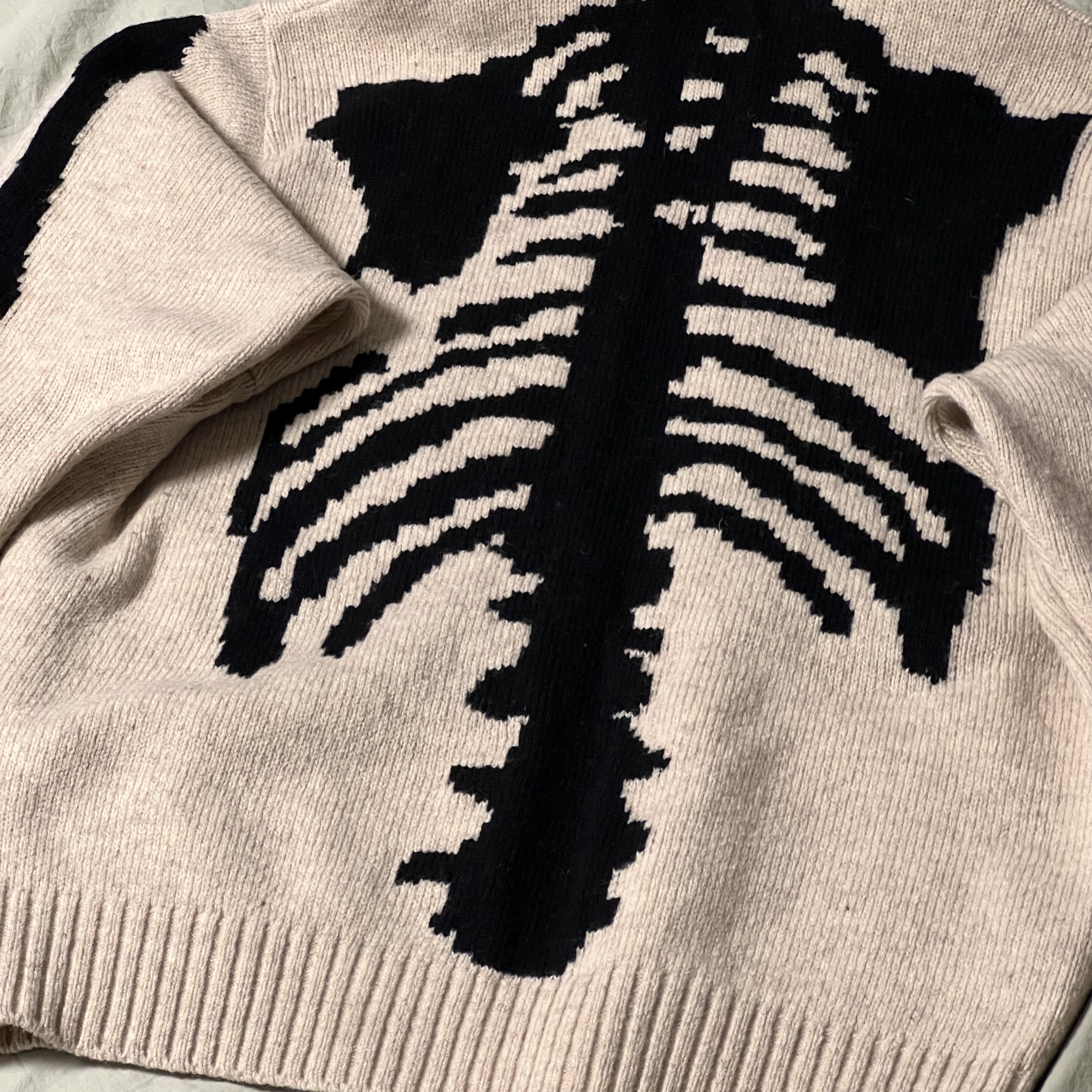 Kapital 5G Wool Bone Hooded Sweater Kinari 착용 스타일