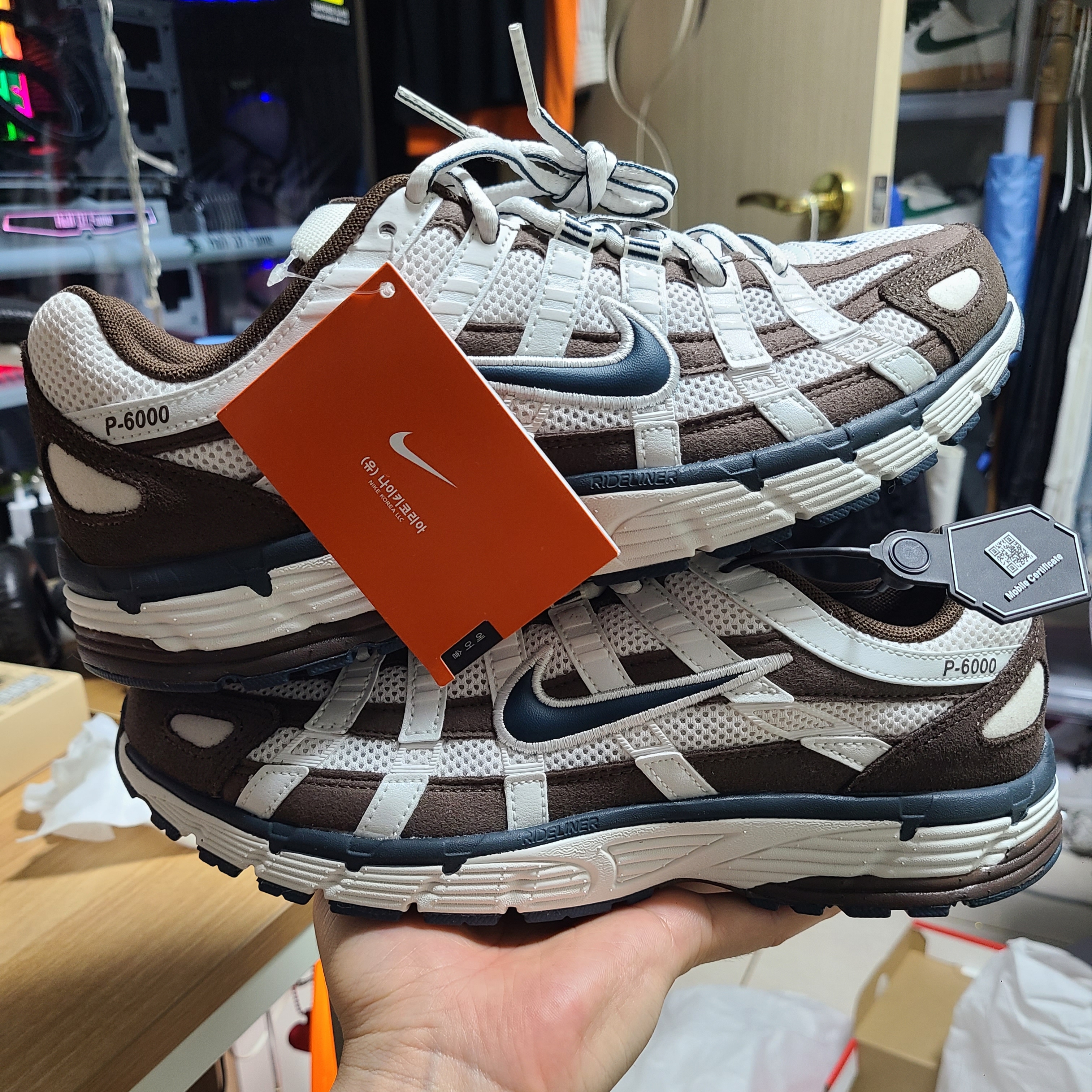 (W) Nike P-6000 Phantom Baroque Brown 착용 스타일 - 4