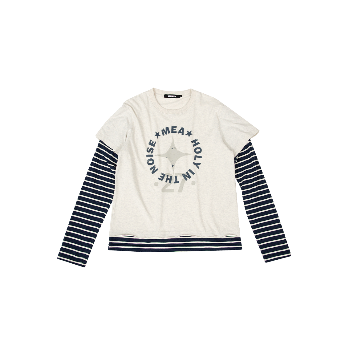 MEA03B5T30-OM MEA Layered 27 L/S Top Oatmeal