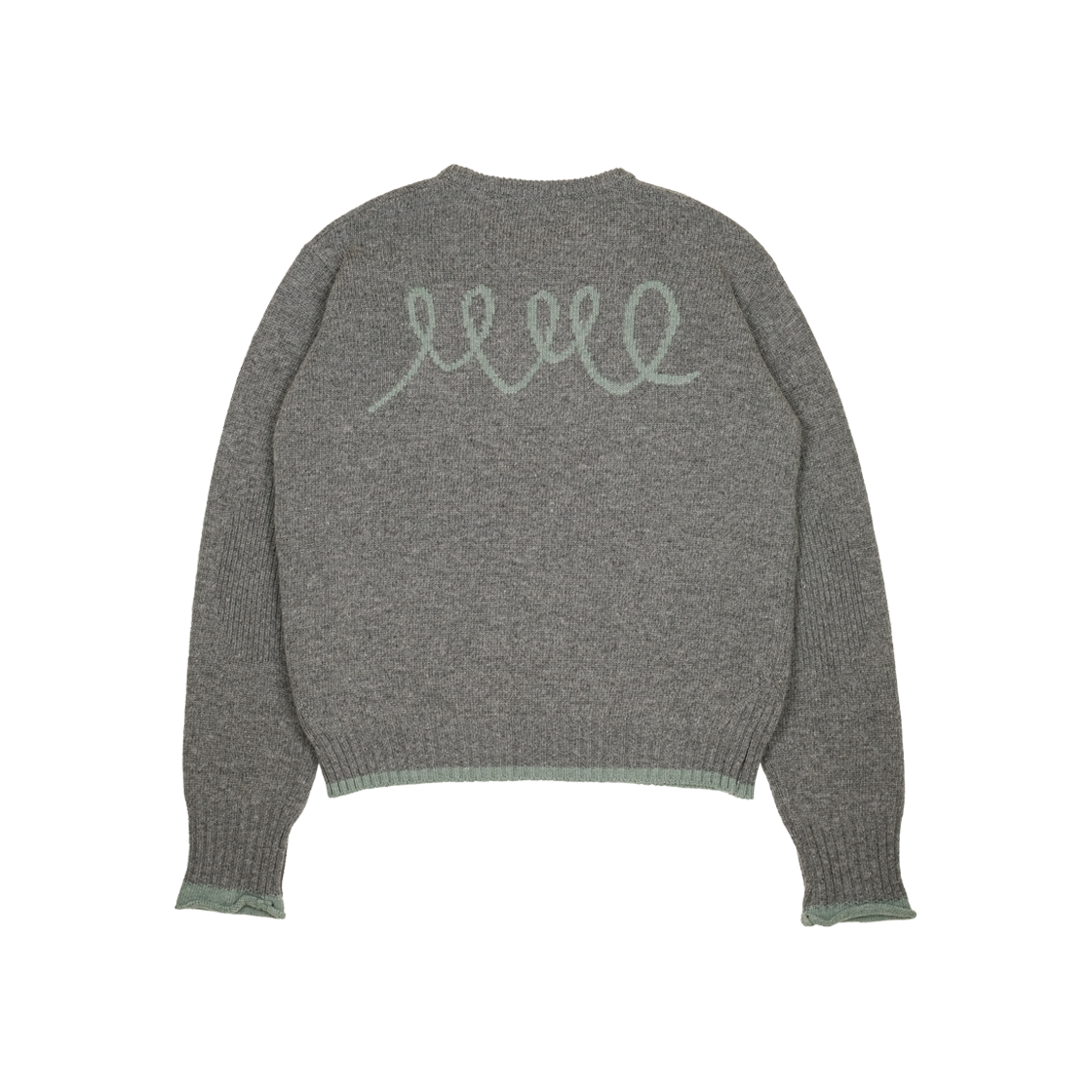 A-099 mmogarden W mmo Line Logo Knit Charcoal