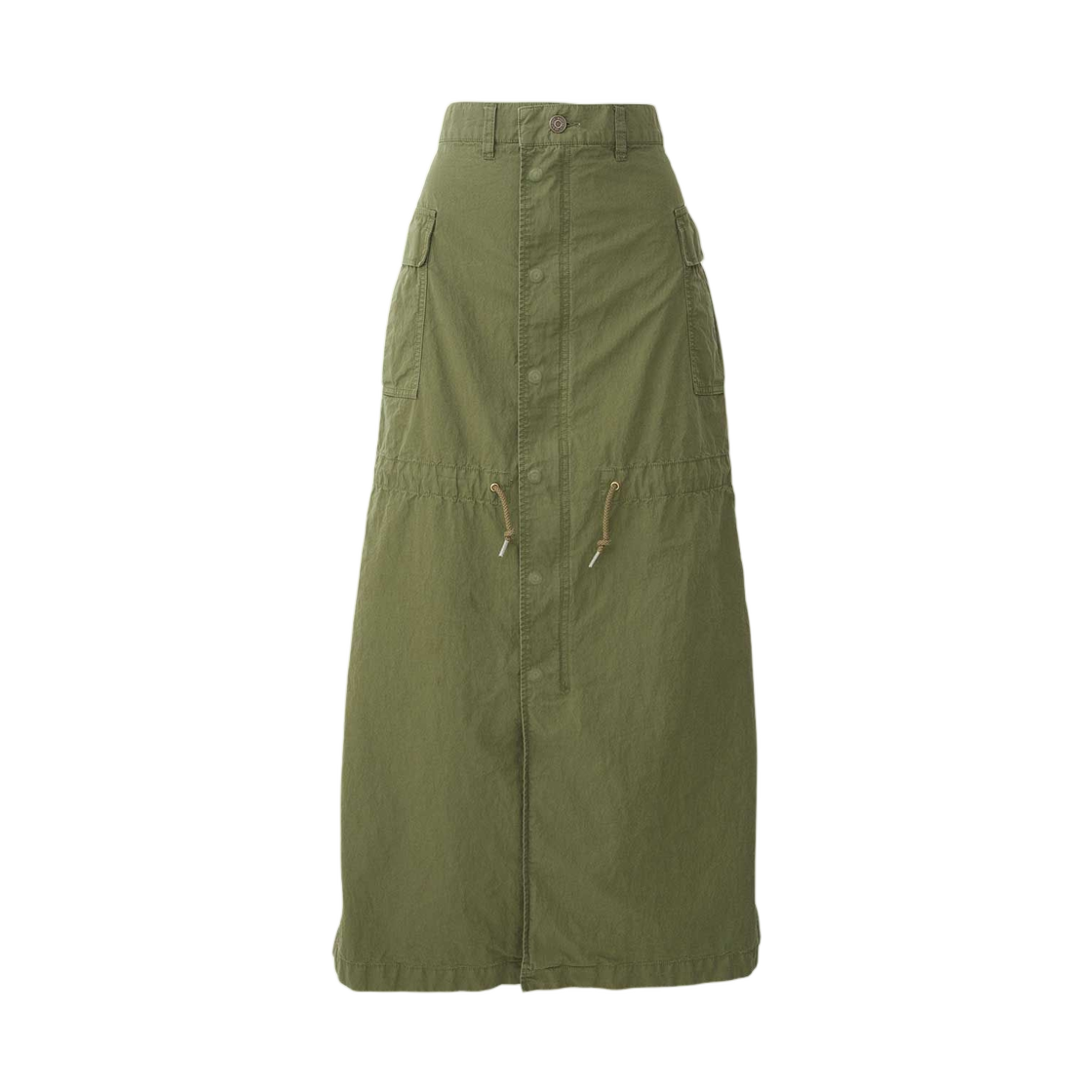01253AK03 (W) Hysteric Glamour Military Long Skirt Khaki