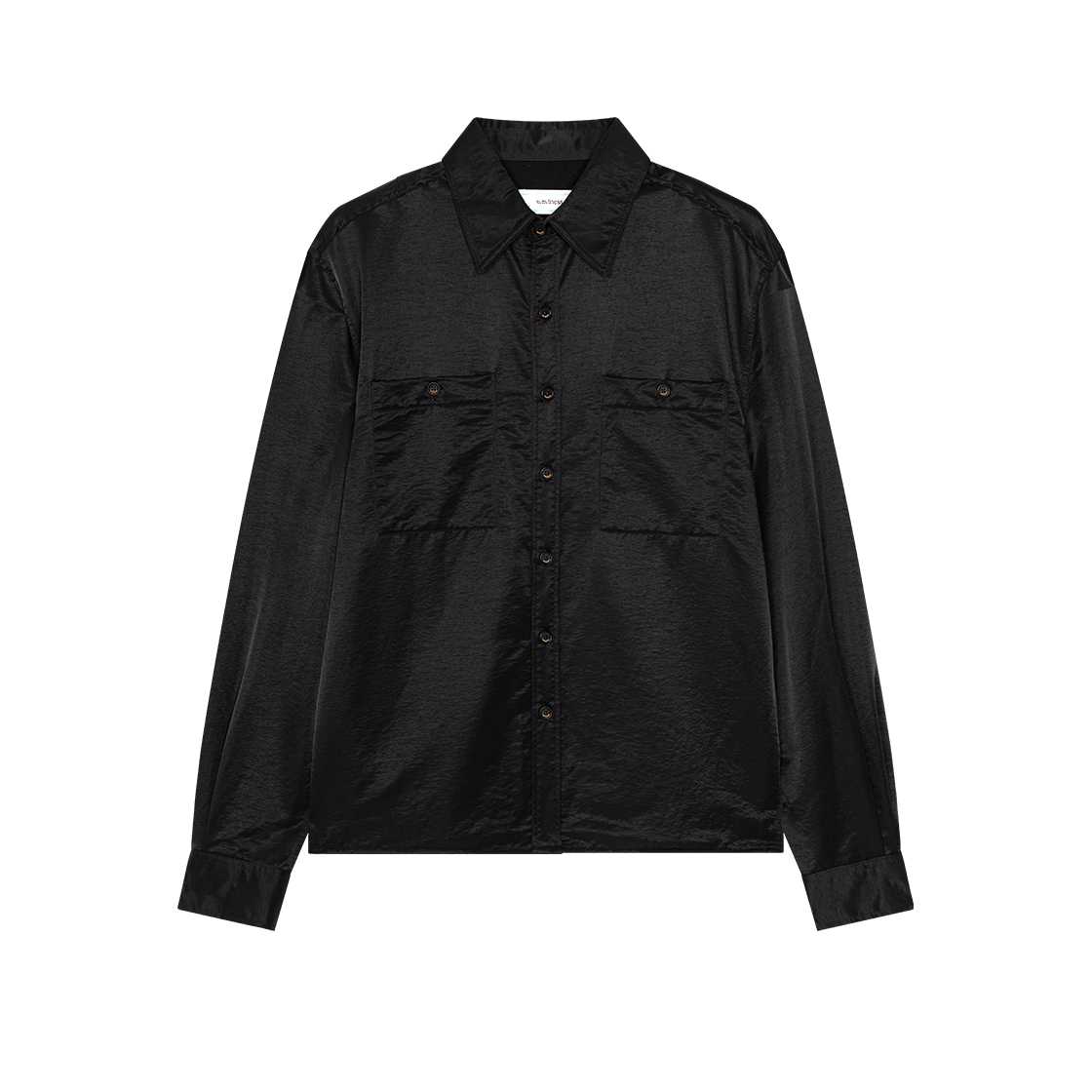 WVNS25324 Waviness Shuttered Two Pocket Shirts Black