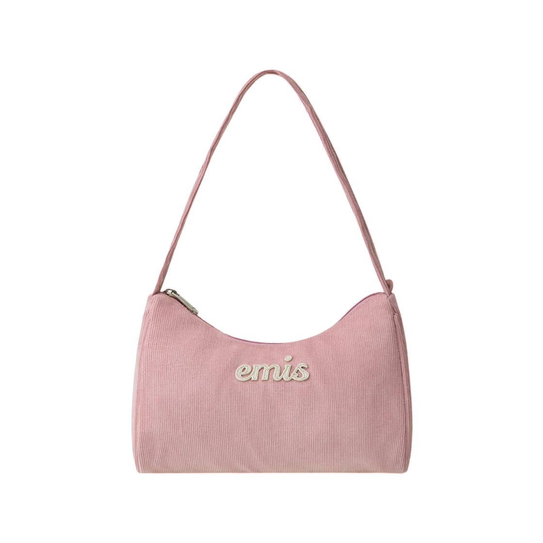이미스 코듀로이 아플리케 호보백 핑크(Emis Corduroy Applique Hobo Bag Pink) - 1