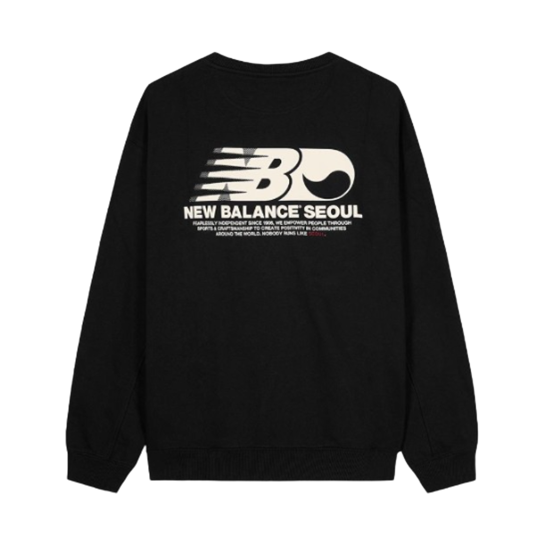 NBNCF4A023-19 New Balance Seoul Exclusive Semi Over Fit Sweatshirt Black