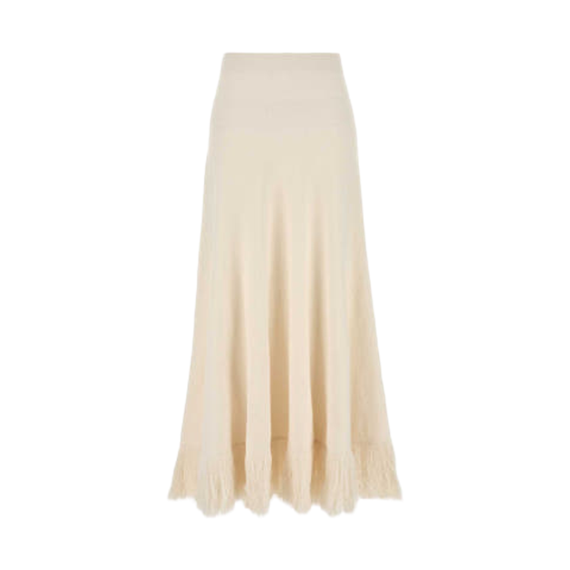 (W) 보테가 베네타 코튼 부클레 스커트 화이트((W) Bottega Veneta Cotton Boucle Skirt White) - 1
