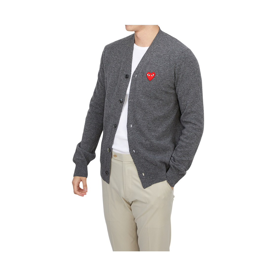 [15% 쿠폰] 꼼데가르송 레드와펜 가디건 그레이([15% 쿠폰] Comme Des Garcons Redwappen Cardigan Gray) - 5