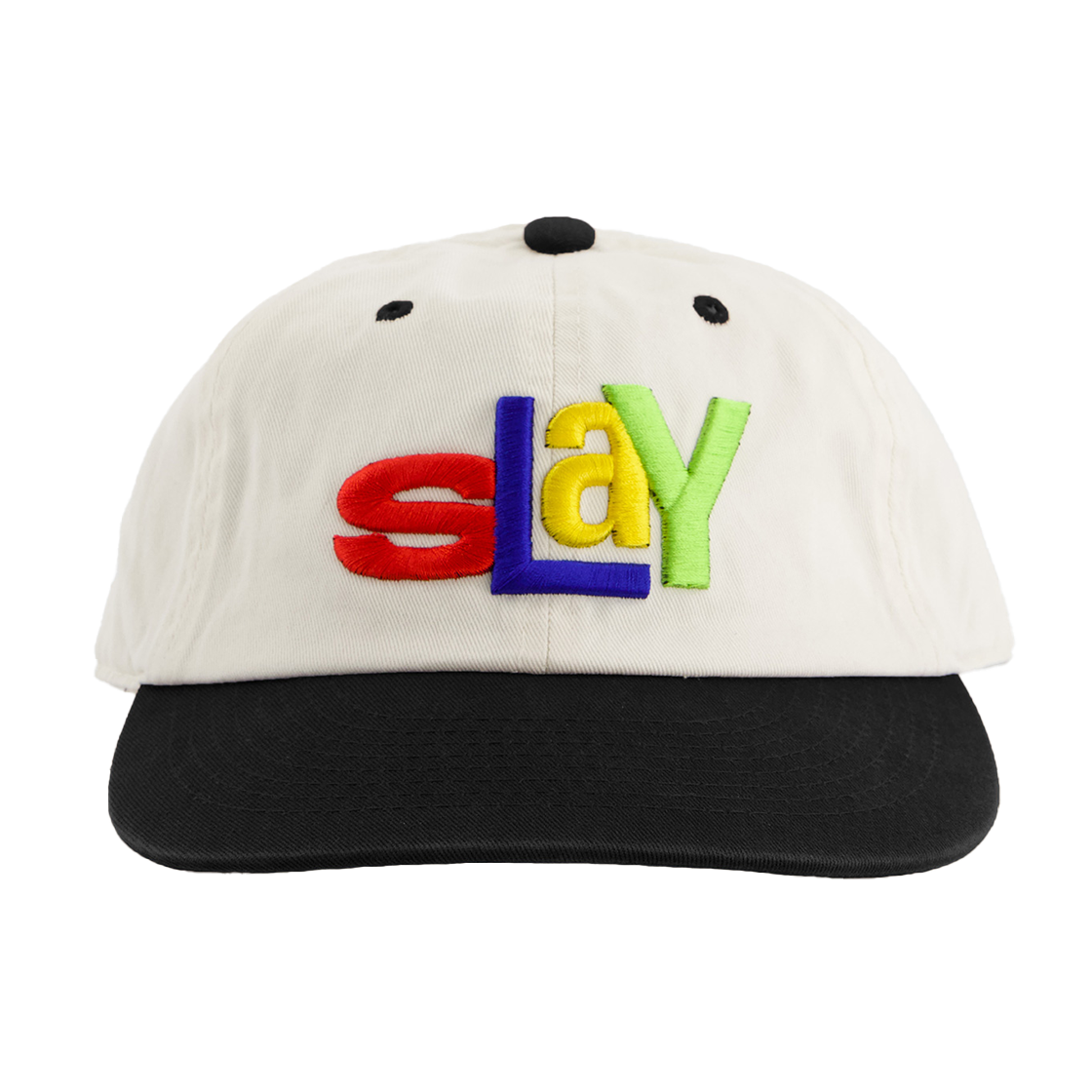아노트 SLAY 워싱 캡 아이보리 블랙(ANNOT SLAY Washing Cap Ivory Black)