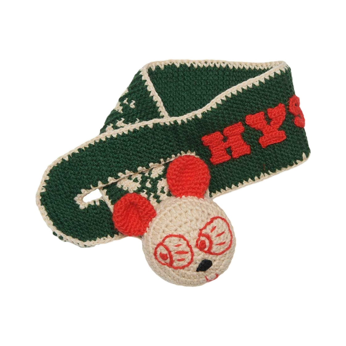 (W) 히스테릭 글래머 핸드 니트 넥 워머 그린((W) Hysteric Glamour Hand Knitted Neck Warmer Green) - 1