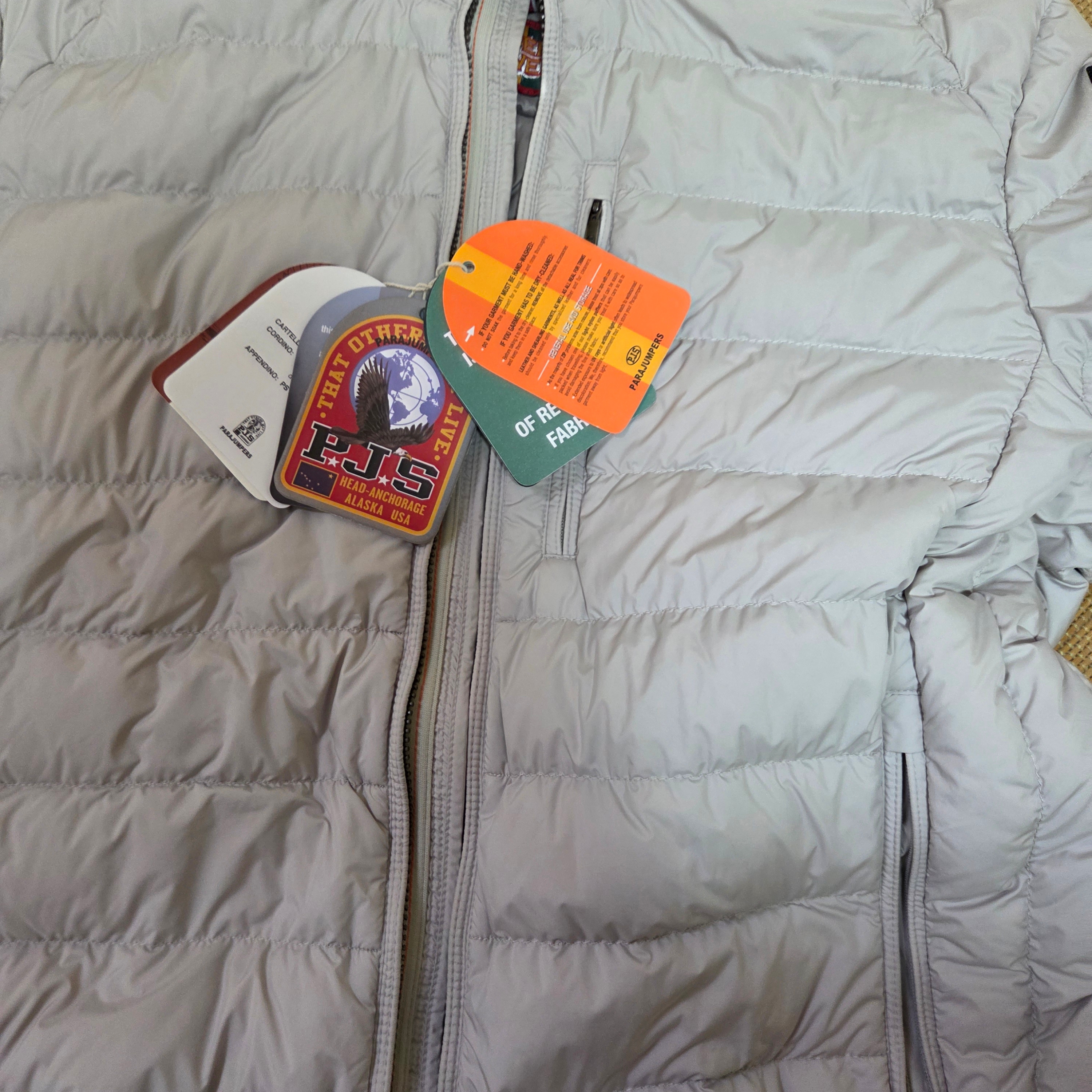 Parajumpers Ugo Short Down Jacket Pelican - 24FW 착용 스타일