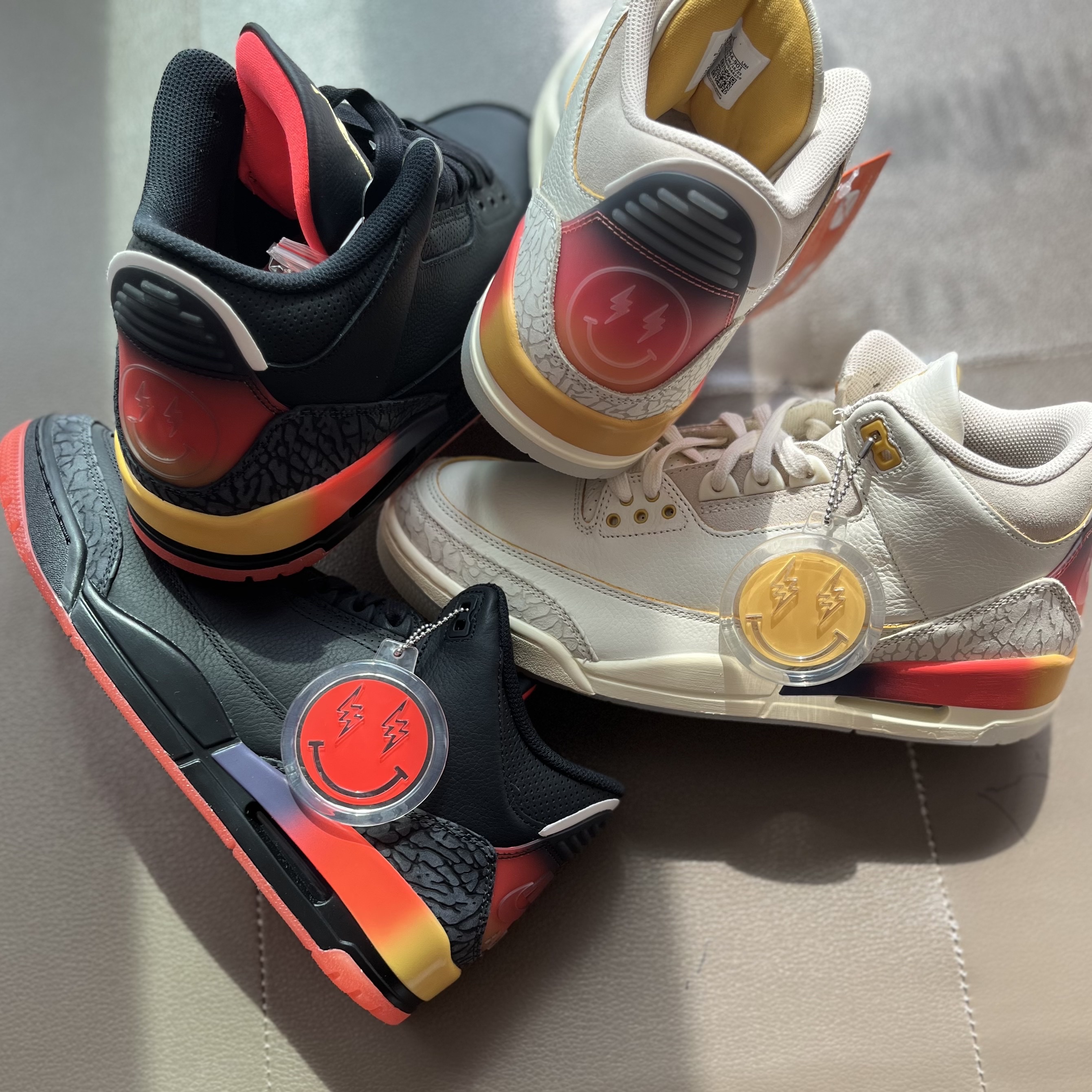 Jordan 3 x J Balvin Retro SP Rio, Jordan 3 x J Balvin Retro SP Sunset 착용 스타일