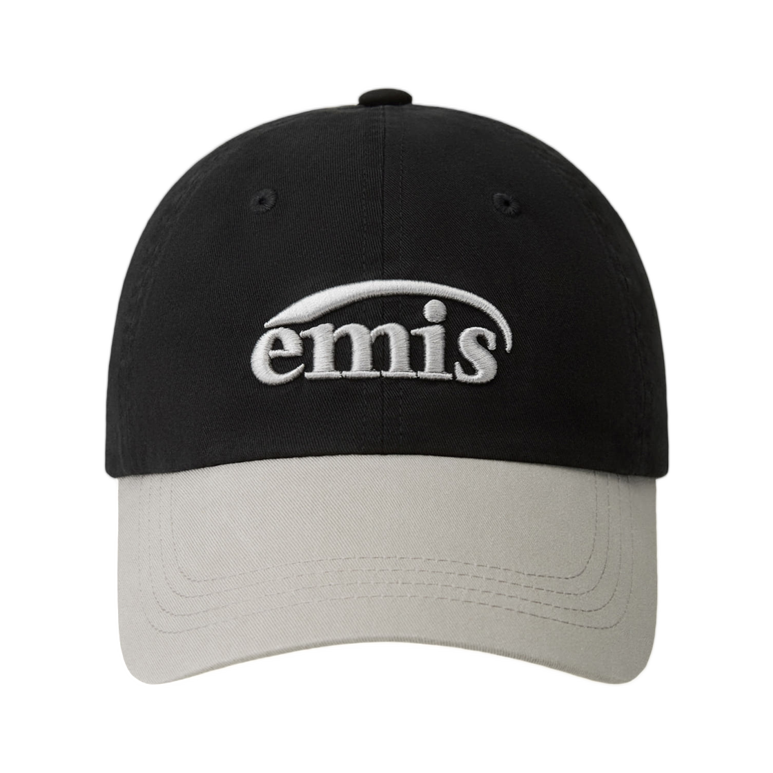 이미스 워시드 투 톤 볼 캡 블랙(Emis Washed Two Tone Ball Cap Black)