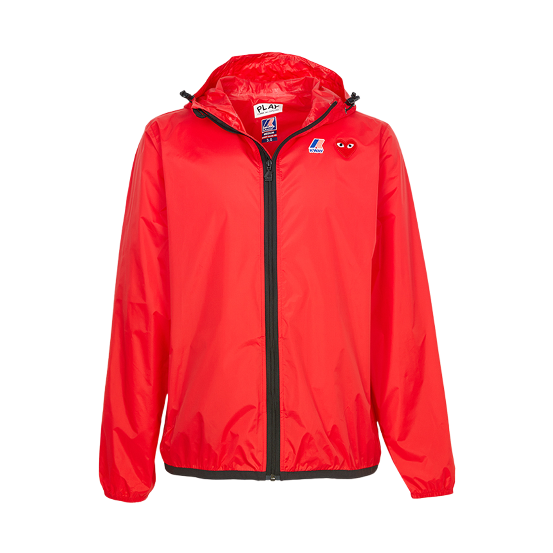 [15% 쿠폰] 플레이 꼼데가르송 x 까웨 풀 집 자켓 레드([15% 쿠폰] Play Comme des Garcons x K-Way Full Zip Jacket Red) - 3