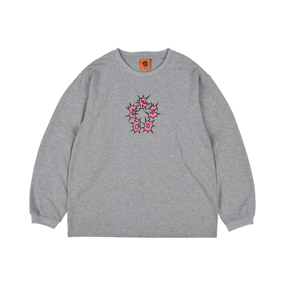 ersco-0107 ersco Thorn Logo Sleeve Melange Gray