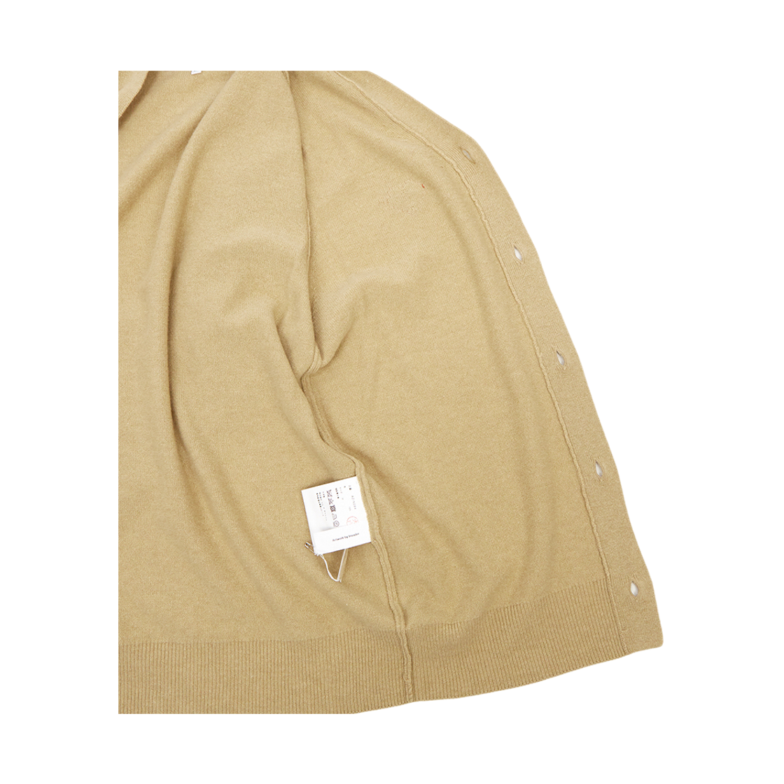 [25% 쿠폰] 플레이 꼼데가르송 x 인베이더 니트 가디건 카멜([25% 쿠폰] Play Comme des Garcons x Invader Knit Cardigan Camel) - 6