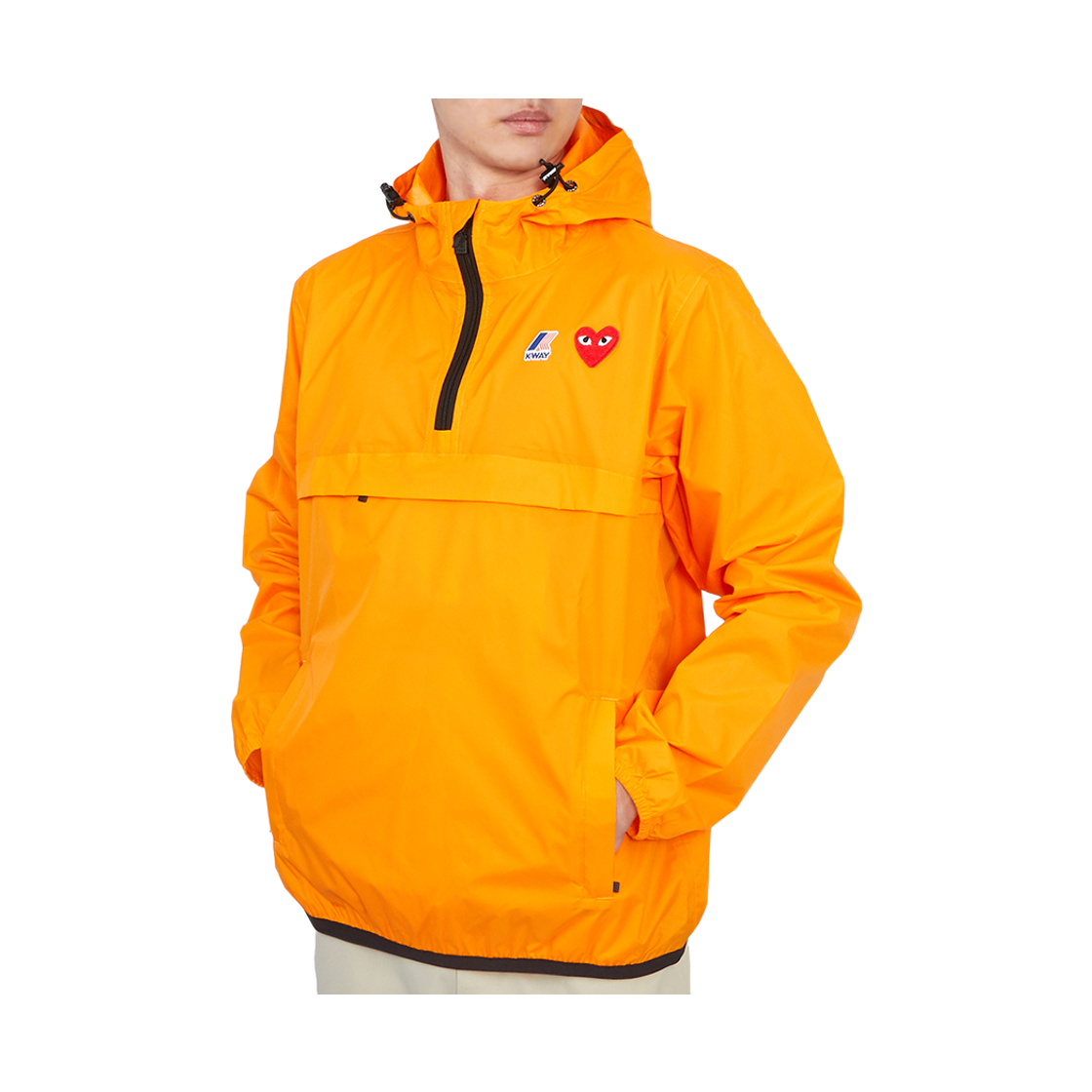 [20% 쿠폰] 꼼데가르송 X 까웨 후드 레인 자켓 오렌지([20% 쿠폰] Comme Des Garcons X K-way Hood Rain Jacket Orange) - 6