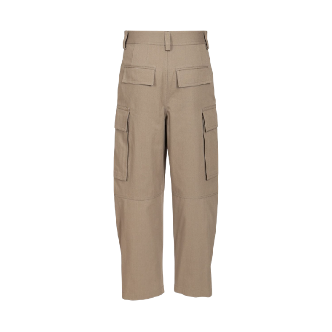 830024V5PB01796 Bottega Veneta Cotton Twill Cargo Trousers Grey
