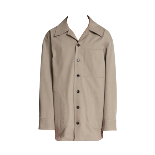 보테가 베네타 코튼 트윌 오버셔츠 그레이(Bottega Veneta Cotton Twill Overshirt Grey)