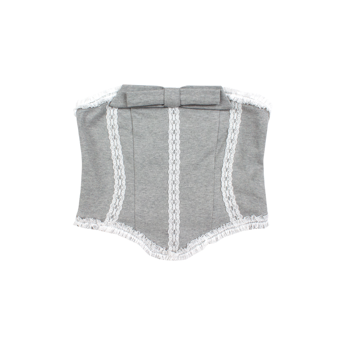 P00000GQ Ether Sanctuary Lace Corset Top Grey