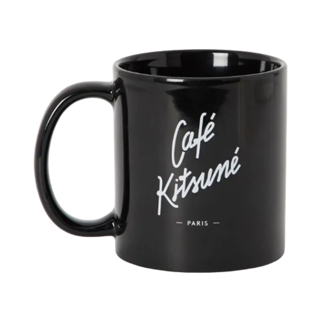 SPCKU08404 Maison Kitsune Cafe Kitsune Ceramic Mug Cup Black