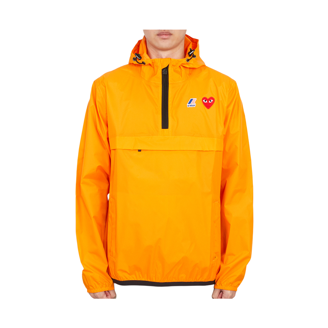 [20% 쿠폰] 꼼데가르송 X 까웨 후드 레인 자켓 오렌지([20% 쿠폰] Comme Des Garcons X K-way Hood Rain Jacket Orange) - 2