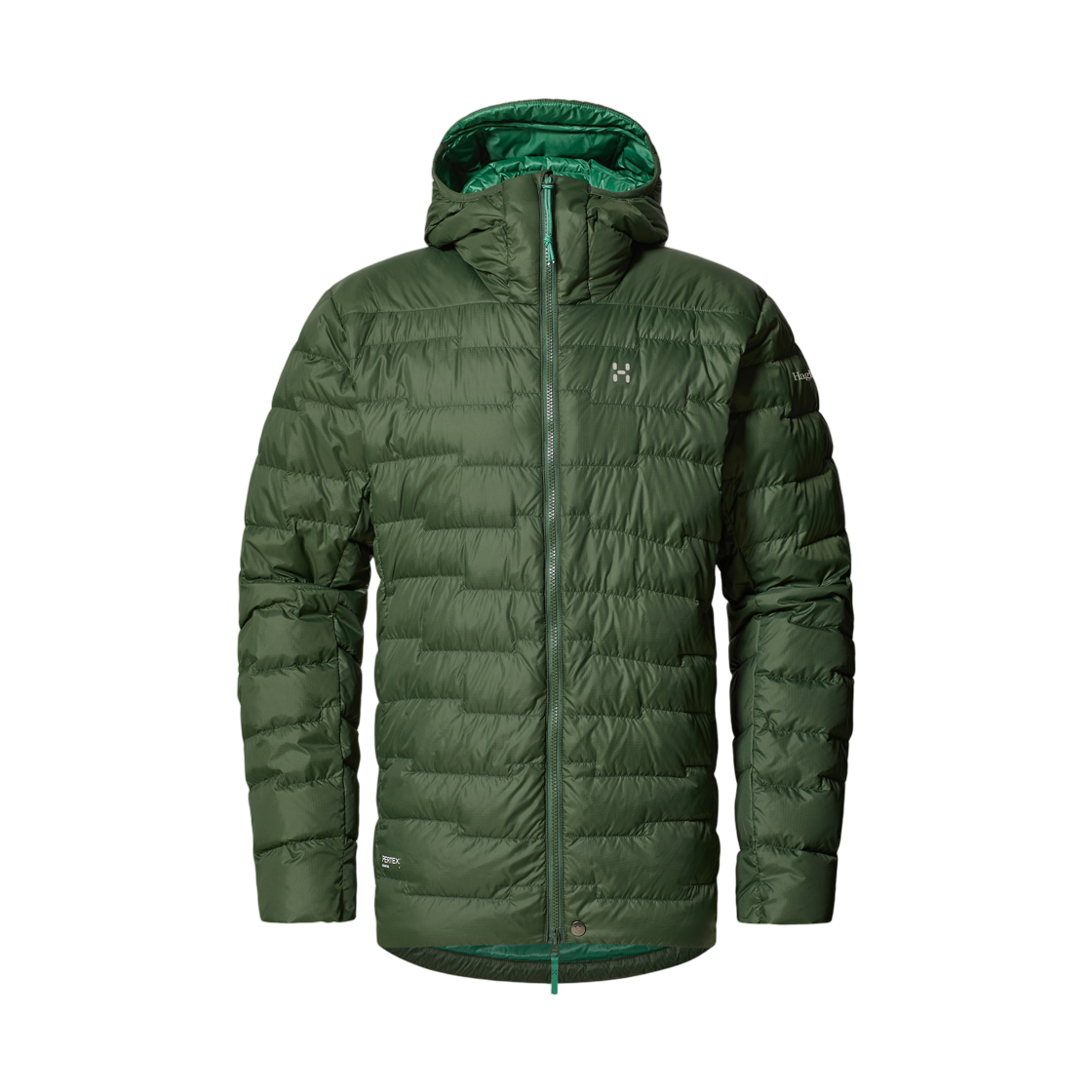 6074634Q9 Haglofs ROC Flash Down Hood Seaweed Green
